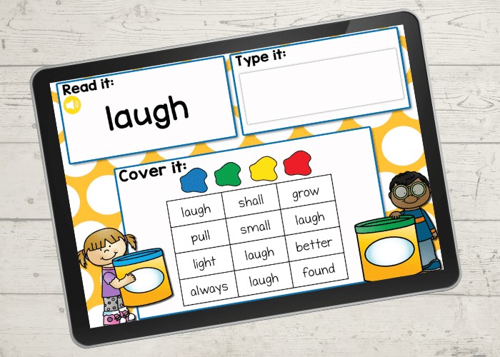 Free sight words I Spy Activity for 3rd grade. Use this fun Google Slides and Seesaw digital activity to practice 3rd grade sight words.