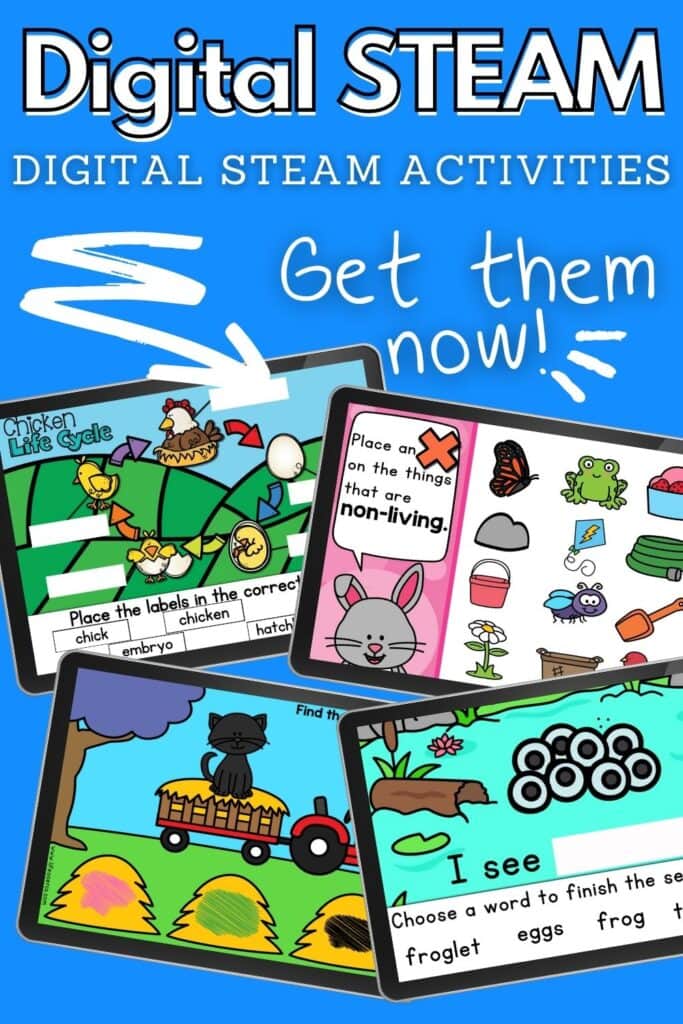 Digital STEAM/STEM activities for kids