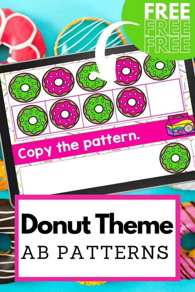 Free Donut Theme AB Patterns Digital Activity