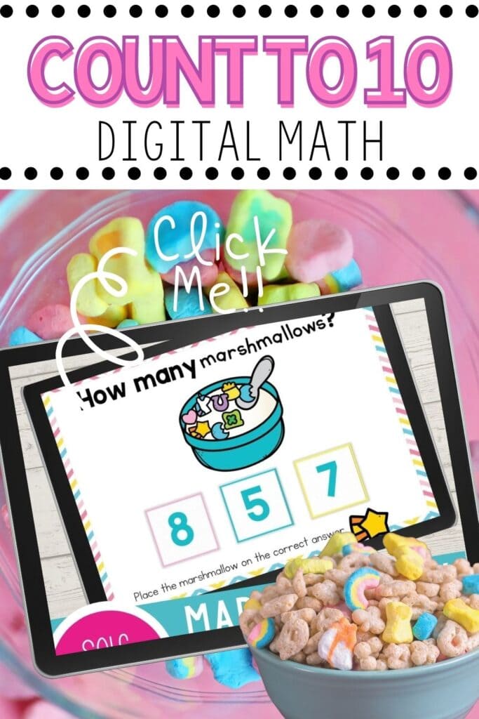 counting marshmallows in a cereal bowl digital counting idea for kindergarten and preschool virtual learning