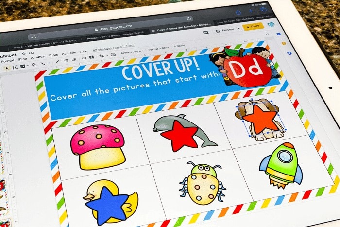 Free Alphabet Game for Google Slides. Perfect for introducing preschoolers and kindergarteners to beginning sounds!