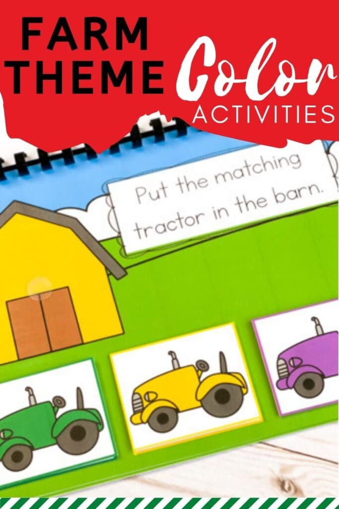 Farm Theme Color Activities for Preschoolers