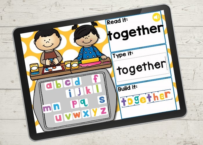 FREE 3rd Grade Sight Words Google Slides and Seesaw activities for all Dolch sight words for 3rd Grade. Read the word, type the word and build the sight word with letter tiles.