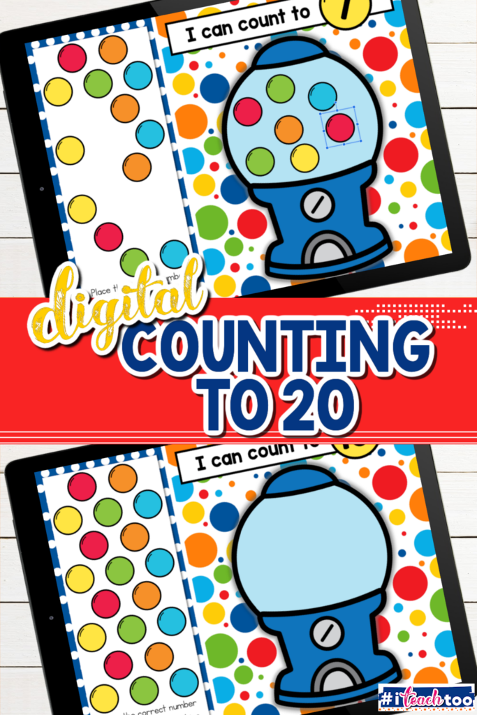 Number Recognition 1-20 Gumball Themed Game
