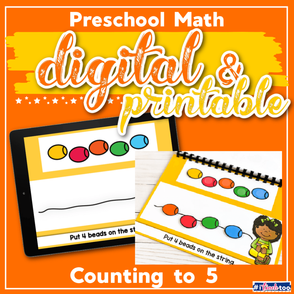 Printable and digital bead counting activity.