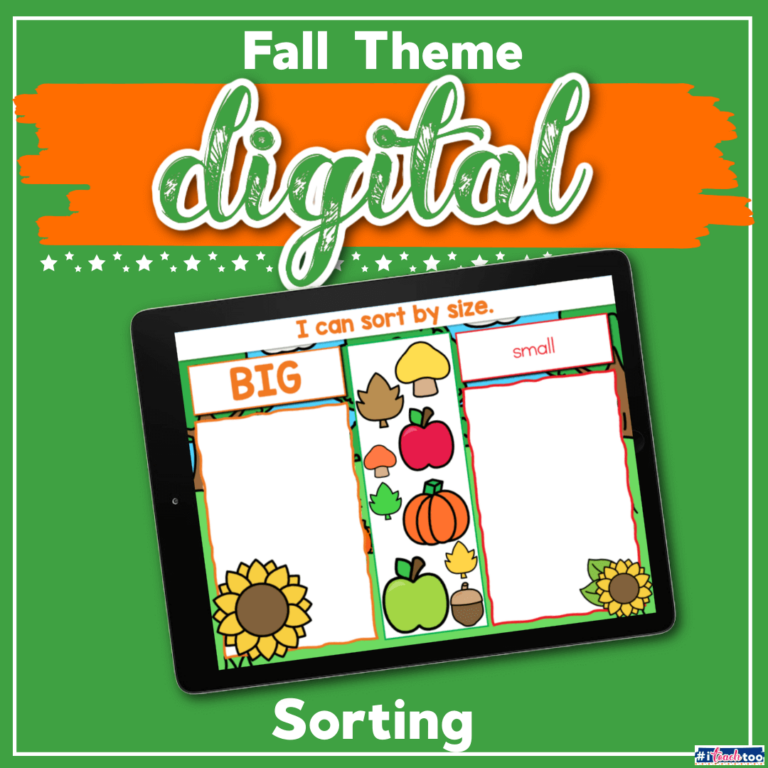 Fall sorting activities digital version!