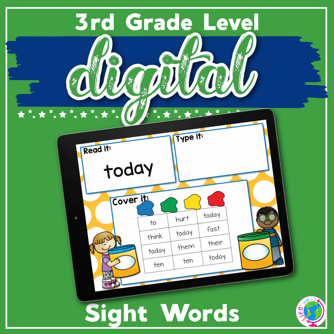 Third Grade Sight Words Digital I Spy Activity