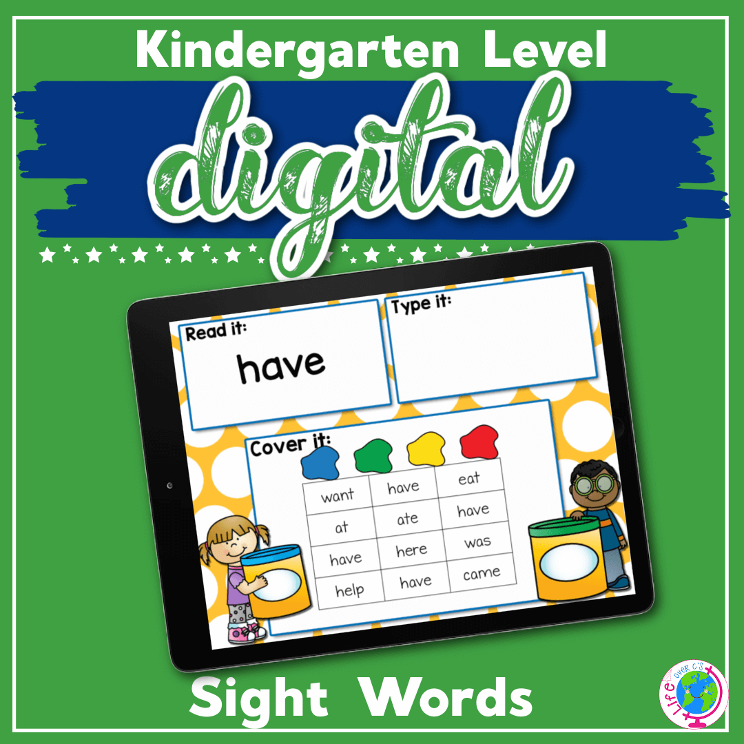 Kindergarten Sight Words Digital I Spy