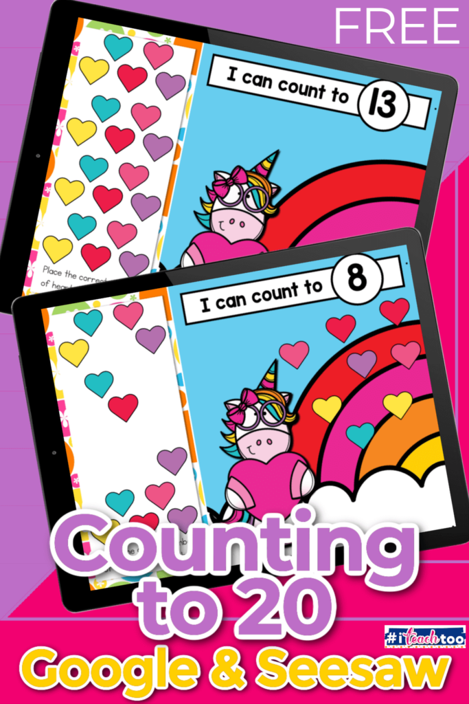 Counting to 20 Digital Game for Beginning Math
