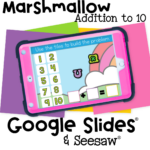 Free Marshmallow Cereal Digital Addition for Kindergarten 23 Fun marshmallow-themed addition game for preschoolers and kindergarten students building math problems up to 10 with interactive tiles